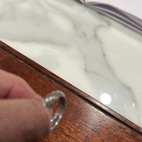 David Yurman silver ring with saphires - Picture 4 of 8